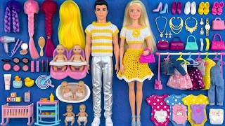 8 Minutes Satisfying with Unboxing Barbie Princess Pink Kitchen,Rock Bed Play Set Review Toys｜ASMR