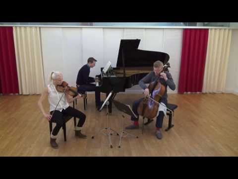 Trio Nord play Mendelssohn Piano Trio in D Minor, Andante con molto tranquillo