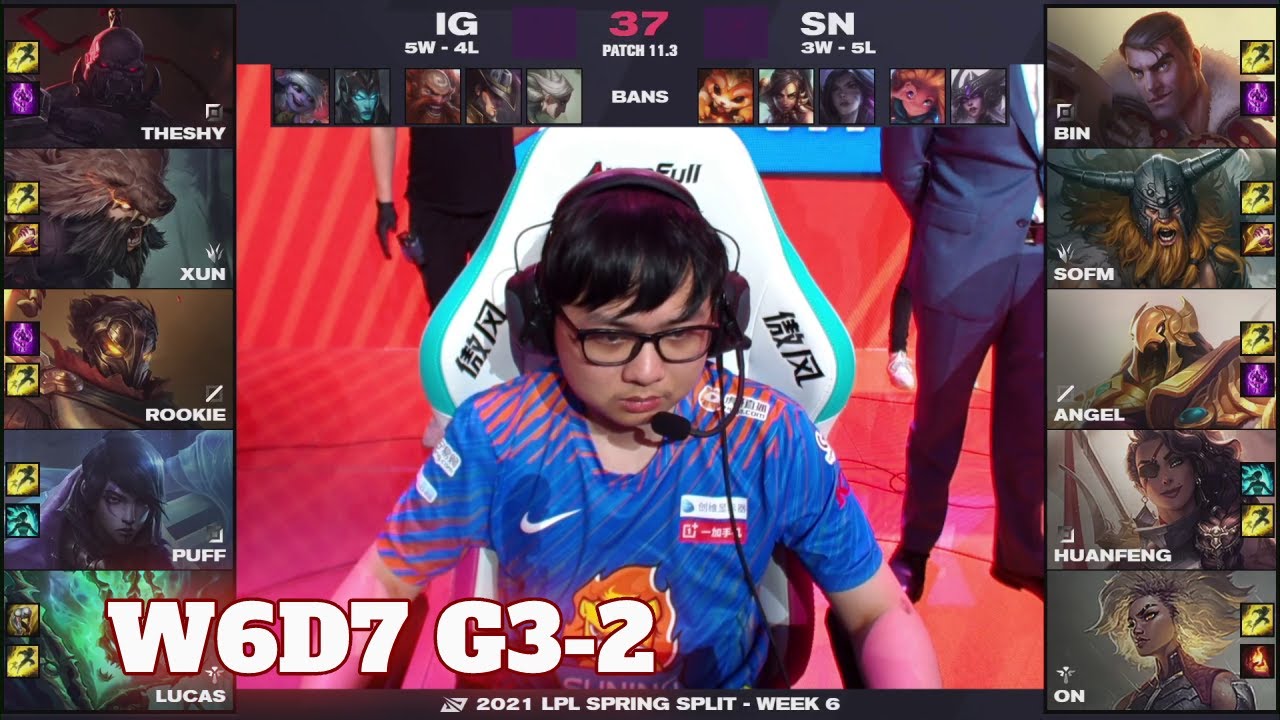 SN vs IG - Game 2 | Week 6 Day 7 LPL Spring 2021 | Suning vs Invictus Gaming G2
