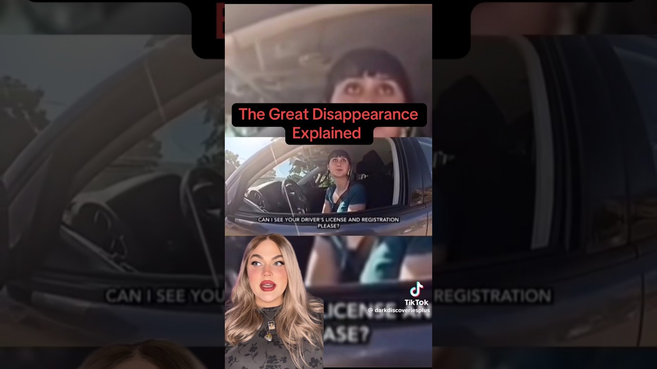 Police Bodycam Caught a Woman VANISHING into Thin Air… the Great Disappearance explained #scary