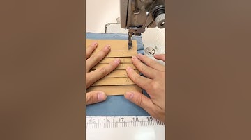 1 cách May xếp ly trên vải đơn giản bằng rập giấy #thờitrang #machine #maymay #garment #sewingtips