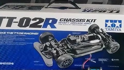 Tamiya TT02R Chassis Kit Unboxing and Mitsubishi Lancer Evo Bodyshell