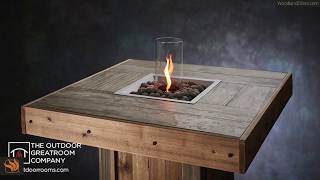 The westport pub gas fire pit table is made of concrete planks that
are molded from real wood boards to give each a unique appearance.
vintage d...