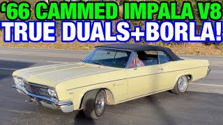 1966 Chevy Impala CAMMED 350 V8 True Dual Exhaust w/ BORLA PRO-XS!