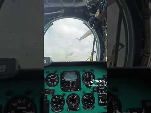 Вид из кабины. Огневая работа вертолета МИ-8 и МИ-24, Украина.