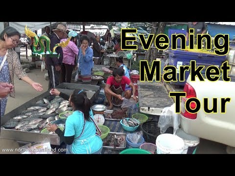 Evening market tour, just outside Chaiyaphum Thailand.