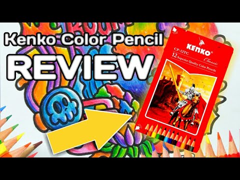  REVIEW  Pensil  Warna  Classic Kenko Art Tool Review  YouTube