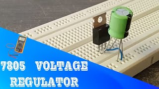 7805 Voltage Regulator Circuit || 5v Voltage Regulator || 12v To 5v Using 7805 || VoItage Regulator