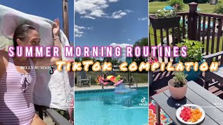 aesthetic summer morning routines TikTok compilation 👙✈️⛱