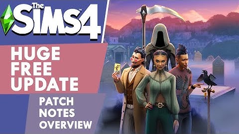 MASSIVE sims 4 base game update for LIFE AND DEATH! | sims 4 news & updates
