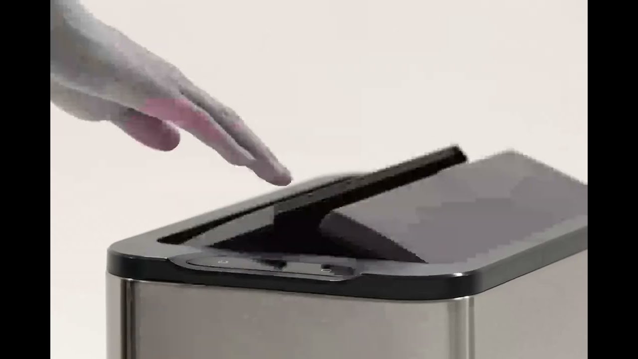 観音開き式自動開閉】非接触型ダストボックスNONN 20L(シルバー