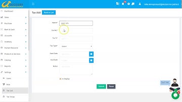 How to add Tax & Tax group in Accozen POS billing software ?