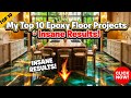 My Top 10 Epoxy Floor Projects – Insane Results! #epoxy #luxury #epoxyfloor