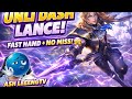 UNLI DASH LANCE 😱 NO MISS COMBO! FAST HAND GAMEPLAY (MLBB)