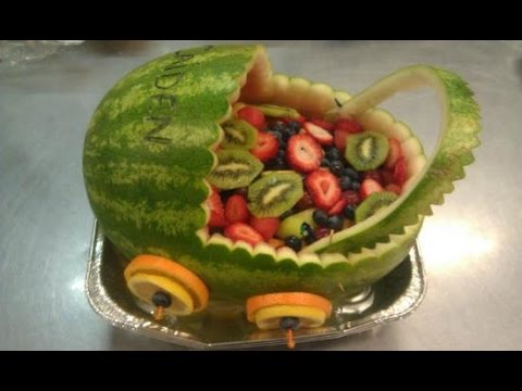 تصویری: طرز تهیه سبد میوه هندوانه