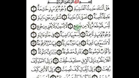سورة الغاشية احكام
