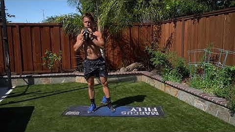 Slide Board Goblet Cossack Lunge