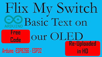 ESP8266 Basic Text on an OLED Screen - #0003 Re-Up Loaded in HD Now you can read the Text