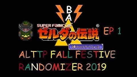 Pilot Episode - A Link To The Past Randomizer Fall Festive 2019 - Ep 1
