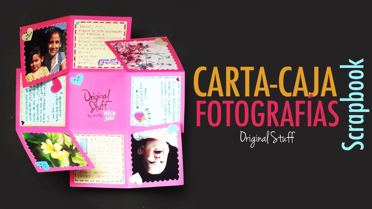 Carta/Caja con fotografías [Scrapbook] 