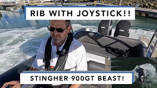Joystick Controlled RIB!! Stunning Stingher 900GT with full Joystick control! x2 Suzuki 200hp's Suzuki Precision Maneuvering Joystick Control System
