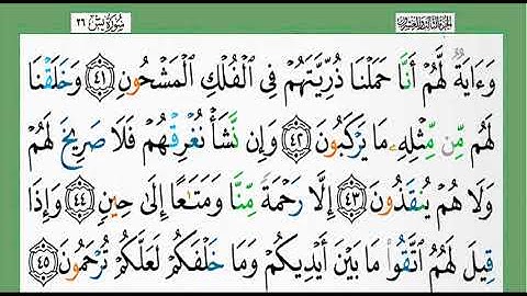 36-سورة يس/القارئ الشيخ الزين محمد أحمد "alqari Sheikh Al-Zain Muhammad Ahmed