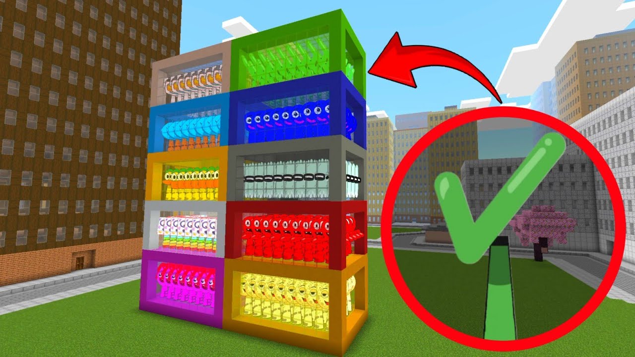 NEW Sprunki Oc Checkmark Added In Colored  Boxes Minecraft PE