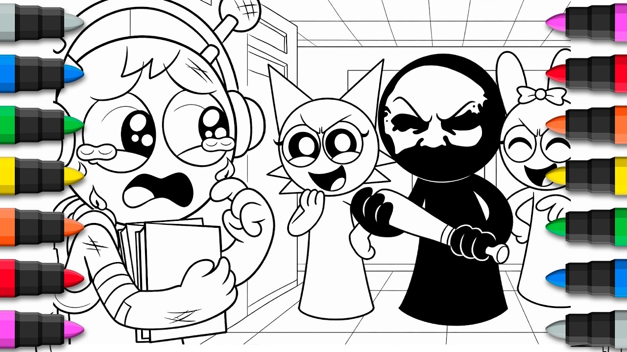 🎨Incredibox Sprunki New Coloring Pages🎨 | How to Color Incredibox Sprunki Art