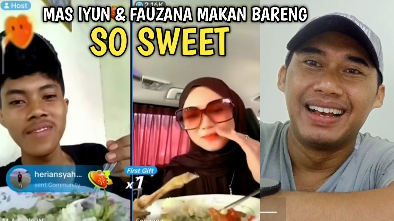 so sweet, mas iyun dan bunda fauzana live lagi makan bareng #masiyun #fauzana #sobatngarit #yunfa