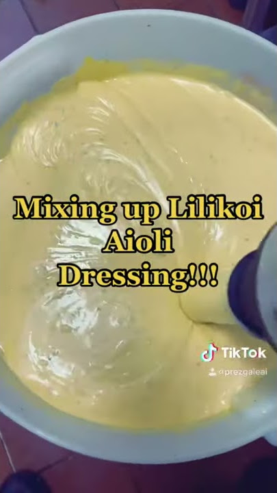 Lilikoi Aioli dressing Mix