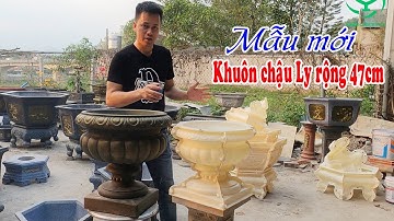 Khuôn chậu Ly nhựa ABS rộng 47cm cao 40cm -khuôn chậu Tiên Yên