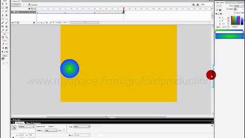bouncing ball in macromedia flash 8