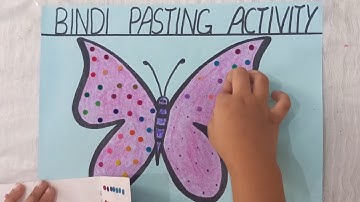 Bindi Pasting on Butterfly🦋| Bindi Pasting Activity for School