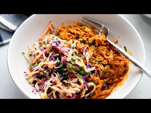 Keto BBQ Pulled Chicken Low-Carb Crockpot Recipe