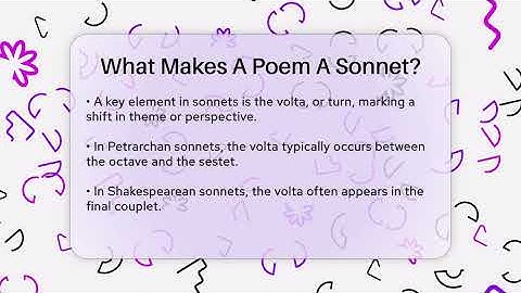 What Makes A Poem A Sonnet? - Tales And Texts