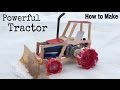 How to Make a Car (Electric Tractor) - snow cleaning car - Tutorial