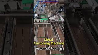 Automatic Cartoning Machine for 700mm Long Metal Parts. ----Automatic Pushing