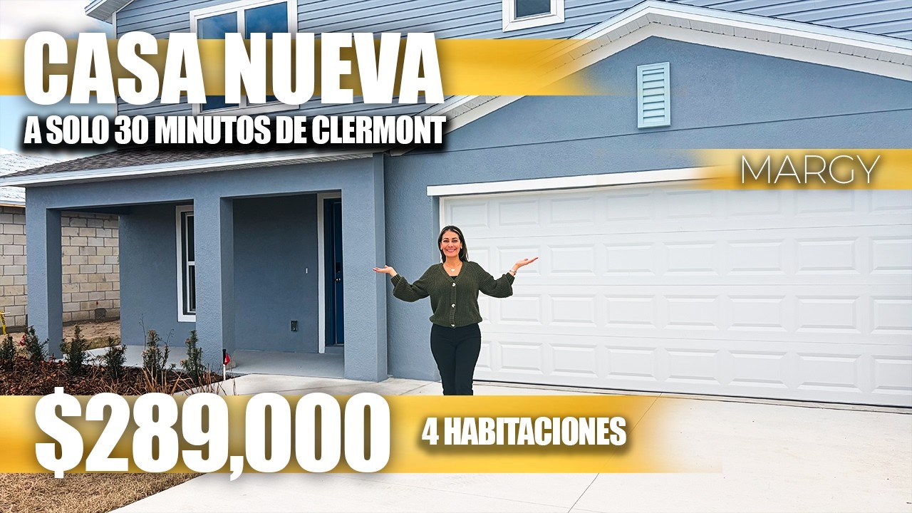 Casas Nuevas / 4 Habitaciones / a solo 30 min. de Clermont por debajo de $290,000