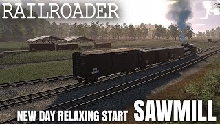 Railroader #23 A New Day and relaxing start at the sawmill. 1950s U.S railway sim