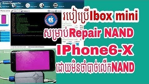HOW TO USE IBOX MINI FOR REPAIRS NAND IPHONE 6 -X NO NEED REMOVE NAND FULL VIDEOS 100%