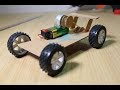 Homemade dc motor car   recycled