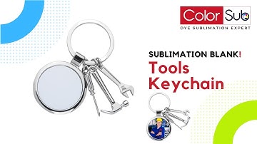 Sublimation Tools Keychain Blanks from ColorSub® for fathers day. How to sublimate a metal Keychain?