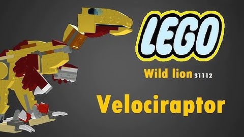 Lego 31112 one set alternate build - Velociraptor