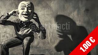 Comedy–Tragedy Wall – Mask & Shadow | HD Stock Video