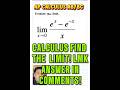 Evaluate this calculus limit #calc #apcalc #calculus #apcalcbc #limits