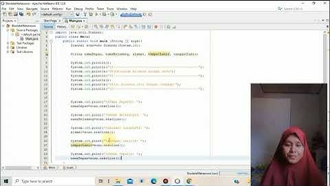 Tugas Struktur Data "Membuat Program Java pada aplikasi Java Netbeans"