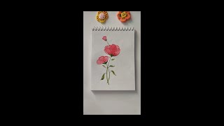 Easy Beautiful And AWESOME Painting For Beginners/How to Paint Flower #art