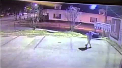 Surveillance footage shows Rama Jama's being vandalized