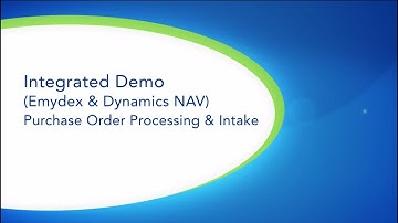Emydex ERP NAV Integration - Purchase Order Processing, Intake & Supplier Payments