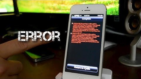 iOS 6 Cydia Errors Explained